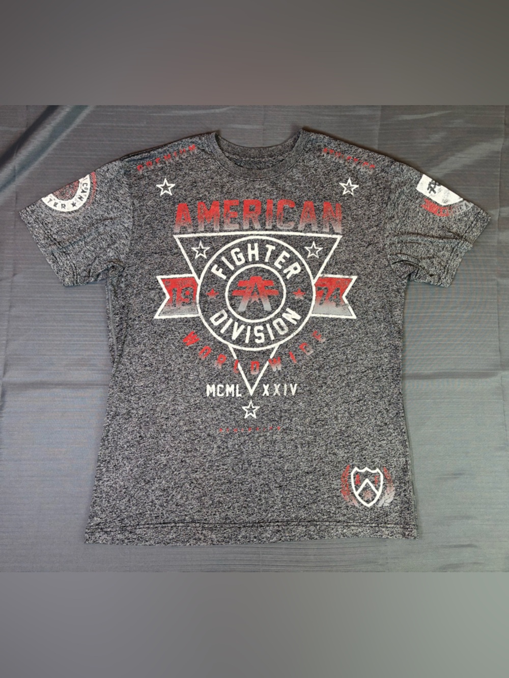 American Fighter Graphic Tee XL Made in USA MMA Biker Style Shirt Mens